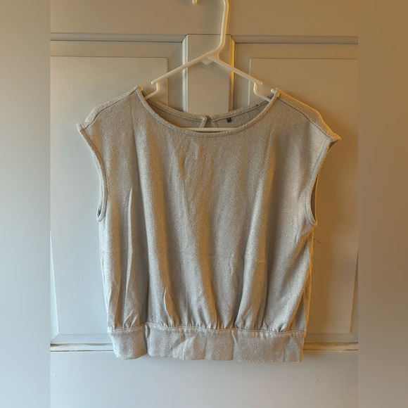 Banana Republic Factory Tops - Banana Republic White Shimmery Top